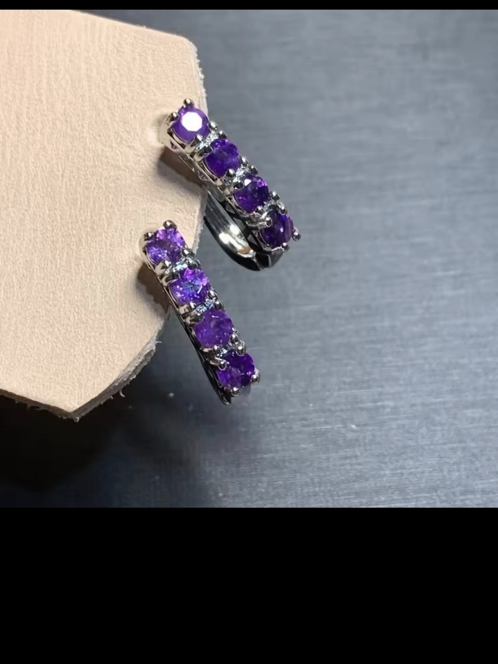 Amethyst Natural Stone 925 ST Silver